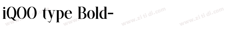 iQOO type Bold字体转换